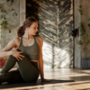 Woman doing yoga pose